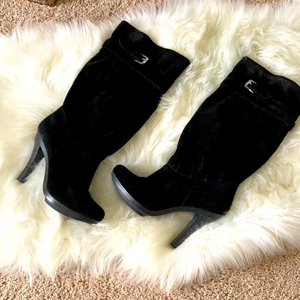 Michael Kors Kincaid suede slouch boots